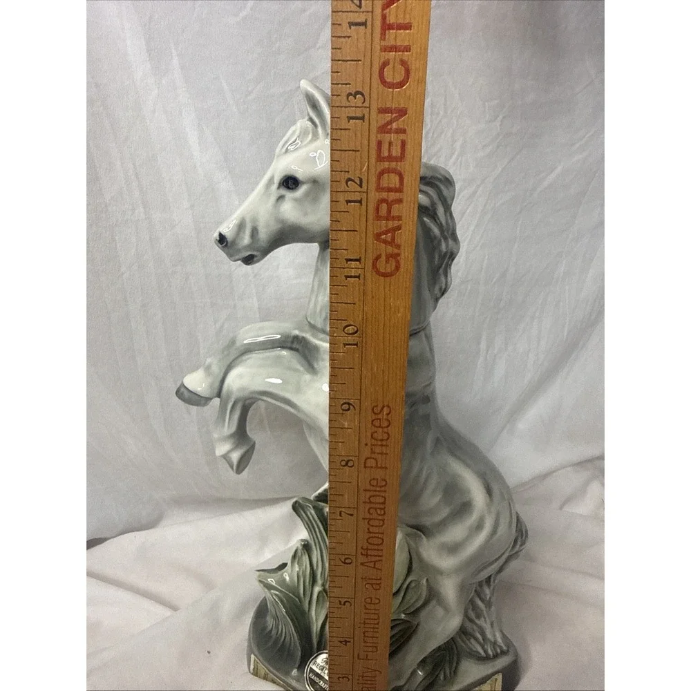 Vintage Jim Beam Trophy Horse Decanter Kentucky Straight Bourbon 1962 Bar Liquor